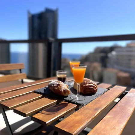 公寓 New Studio, Piscine Et Vue • Proche De Monaco 博索莱伊